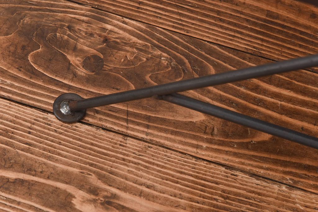 ラフジュ工房オリジナル ディスプレイに活躍する薄型アイアンラック【小】(陳列棚、飾り棚)(1)